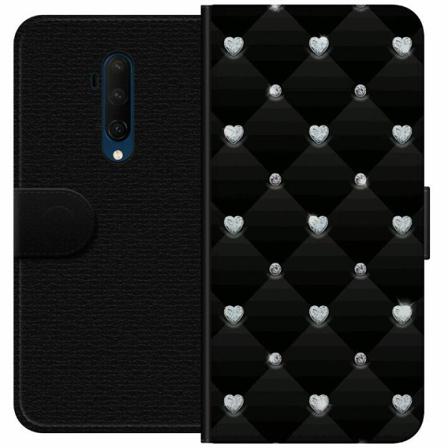 Oneplus 7t Pro Plånboksfodral Bling Heart