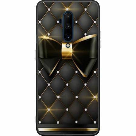 Oneplus 7t Pro Svart Skal Gyllene Rosett