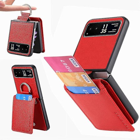 Litchi Texture Läder Telefonfodral För Motorola Razr