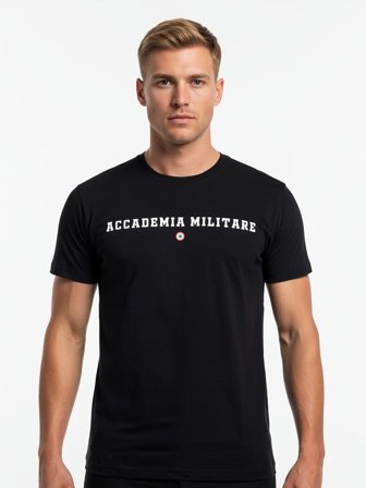 Accademia Militare T-shirt Maniche Corte Uomo Nero