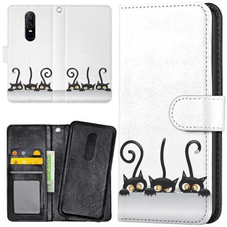 OnePlus 7 - Lompakkokotelo/Kuoret Mustat Kissat