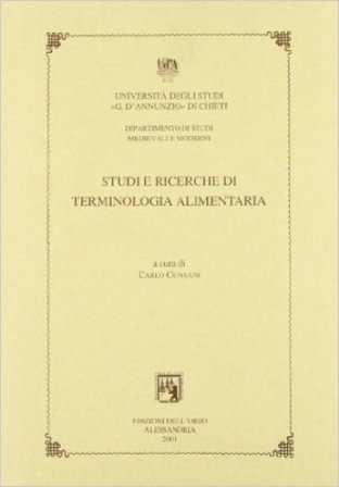 Studi e ricerche di terminologia alimentaria