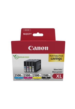Canon PGI-2500XL BK/C/M/Y Multipack - 4-pack - XL - svart, gul, cyan, magenta - original - blekkbeholder