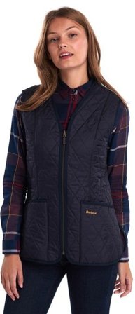 Barbour W's Fleece Betty Liner Navy