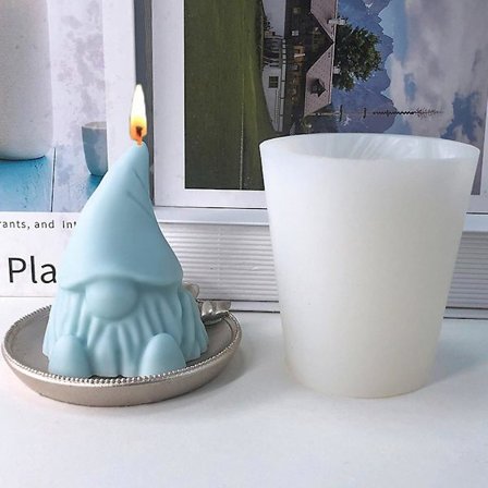 Jultomteform i silikon utan ansikte