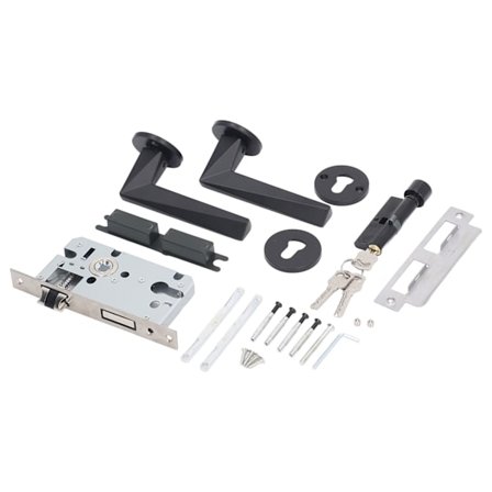 Indvendig dørhåndtag i aluminiumslegering med nøgler til hjemmet, soveværelset og badeværelset