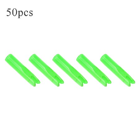50 kpl Kannettavat Muoviset Jousi Nuoli Nock Insert Tail Jousiammuntatarvikkeet 6mm Shaftille Vihre