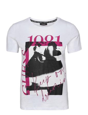 Ss Cn 1981 Tee White GUESS Jeans