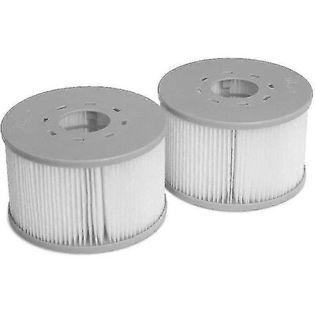2-pack Mspa V2-filter för Fjord, Kili, Camaro, Mono, Aurora och Tekapo uppblåsbara spa - 2 ersättningsfilterpatroner för Mspa uppblåsbara spa