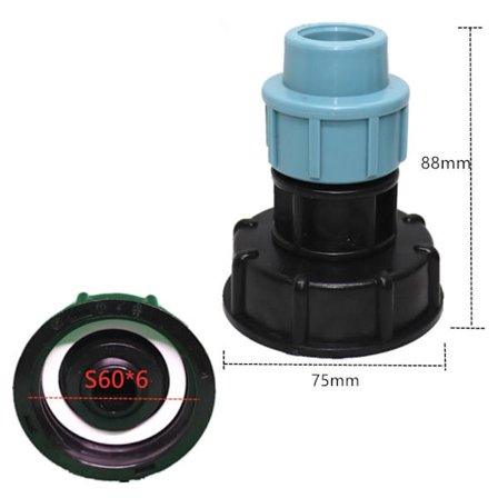 Tankadapterkontakt 20MMRAKT RÖR RAK RÖR