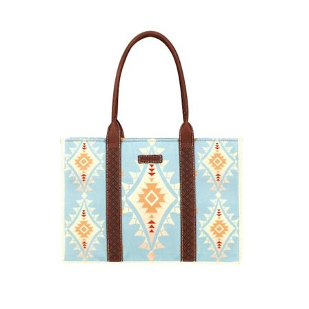 Wrangler Tote Bag Western Vesker for Kvinner Skulderveske Boho Aztec Håndvesker NY, 100% Ny