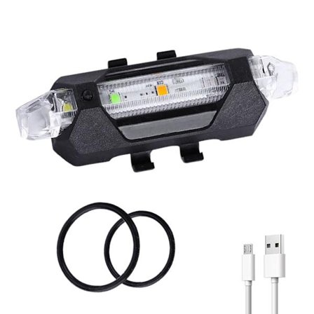 Pyörän turvallisuusvaroitus Pyörän valo Turvallisuus Yöpyöräily Pyörän takavalo Vedenpitävä