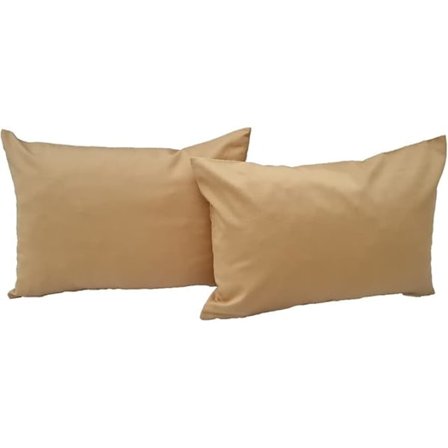 örngott dekorativa 2 stycken av 100% bomullssamlingskoncept, färg och storlek 50 x 30 cm, kamel)