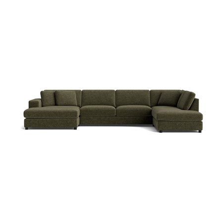 Oasis U-Form Sofa, links, Anthology Grün, modernes Design, bequeme Polsterung, großzügige Sitzfläche, stilvolles Wohnzimmermöbel, Höhe 79cm