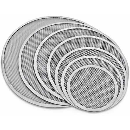 10" Non-Stick Aluminium Mesh Ovn Pizza Bageplade med Huller og Sømløs Kant