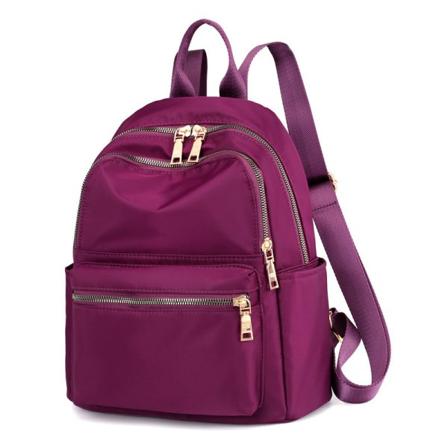 Kvinnor tjej ryggsäck axelväska skolväska Oxford Cloth Canvas Casual All-Match resväskor Purple
