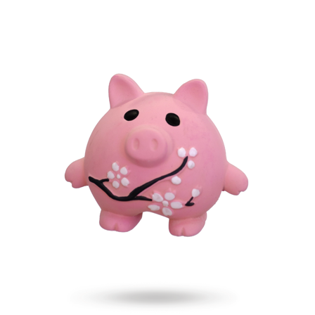 Dogman Blomstergris Rosa - Hundleksaker