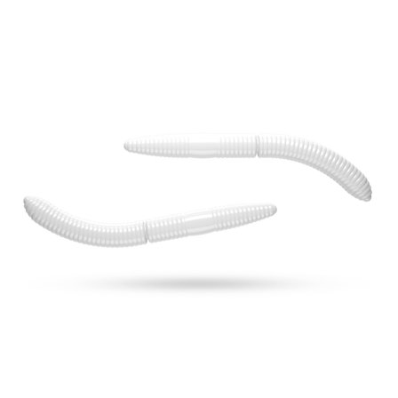 Libra Lures Fatty D'Worm Tournament 55 Krill (12-pack) - White