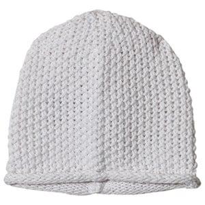 The Little Tailor Gray Knitted Beanie 6-12 months - Headwear - 6-12 months - White - Junge