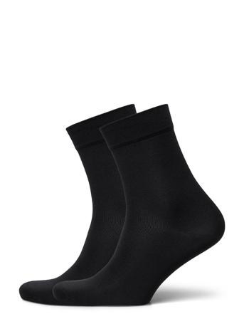 Pe 2Pk Birgitte Microfiber Short Crew Black Panos Emporio