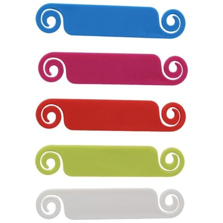 40 stk serie kabelmerker etiketter for ledningsmerking flerfarget kabelhåndteringsetiketter klips ledning kabelidentifikasjonsmerking