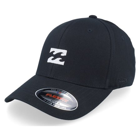 Billabong - Black flexfit Czapka Z Daszkiem - All Day Black Flexfit @ Hatstore