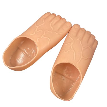 Roliga Tofflor Fötter tofflor Jumbo Roliga Bare Feet Hobbit Feet Kostym