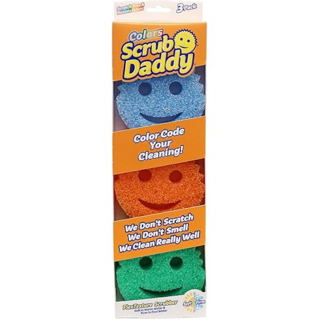 Scrub Daddy SDC3CTX12 Svamp, 3-pack, Flerfärgad[HK]