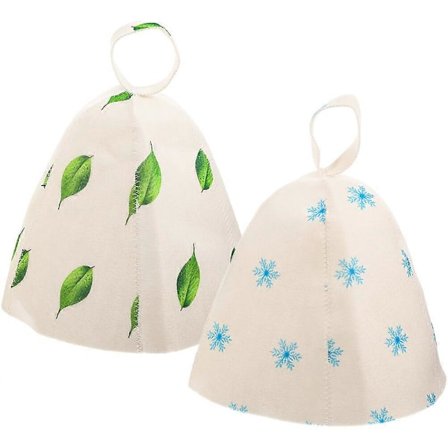 2 st Filt Bastuhatt Stor Badhatt Filt Huvudskydd Badhatt Bastutillbehör