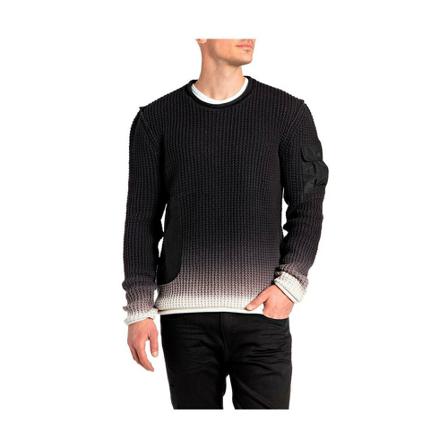 Replay, Round-neck Knitwear Zwart, Heren, Maat:XL