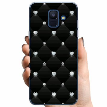 Samsung Galaxy A6 (2018) Tpu Mobilskal Bling Heart