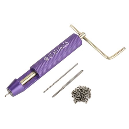 50 st rostfria spiraltrådar med skruvgänga M1.6*0.35*2D