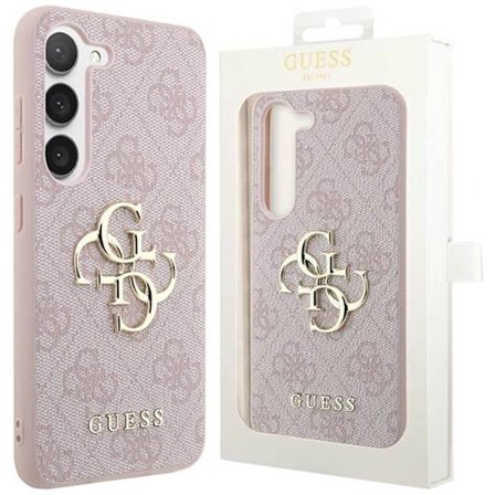 Guess 4G Big Metal Logo beskyttelsesdeksel til Samsung Galaxy A55 - rosa