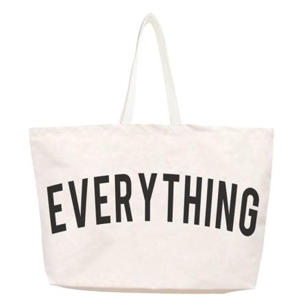 Store tøyvesker Canvas håndvesker HVIT white