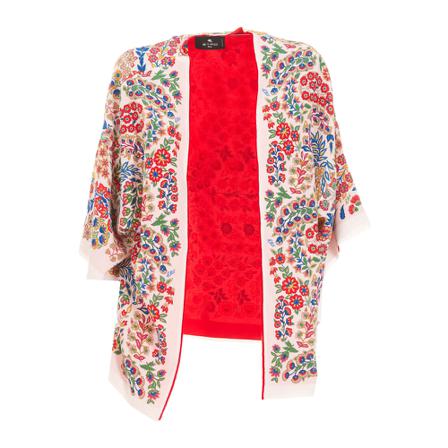 Etro Capes Rød, Dame Poncho, Størrelse: ONE Size