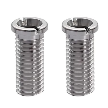 2 stk. Sølv Vaskekurv Skruer Rustfrit Stål Hul Skrue Afløbsskruer, til Vaskeafløb Køkkenvask Køkkenbordstilbehør (40mm Sil