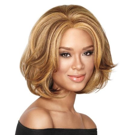 Kort Paryk Blond Syntetisk Krøllet Kort Hår Paryk Gyldne Farver