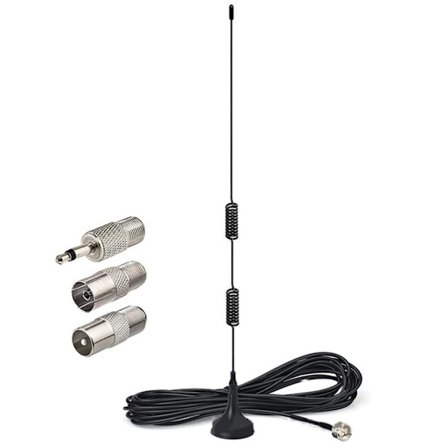Magnetisk bas AM/FM-antenn för inomhusljudvideo 50 ohm FM-radioantenn
