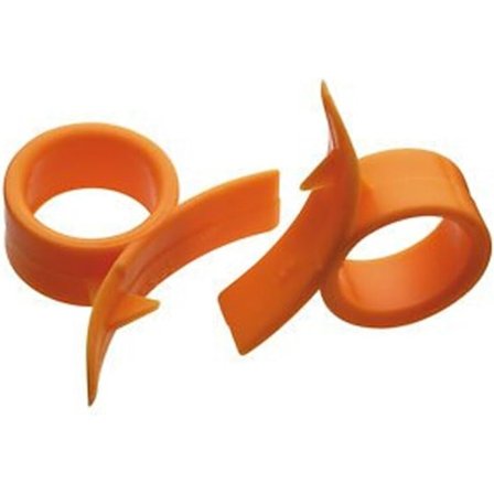 Apelsinskalare Set, Plast, Orange, 7 cm, Set med 2