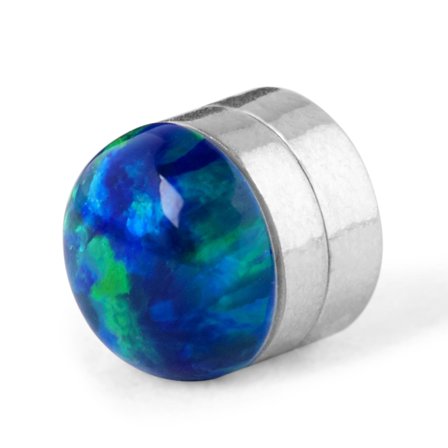 5mm magnetické náušnice Modrá Země pro muže - Magnetické náušnice