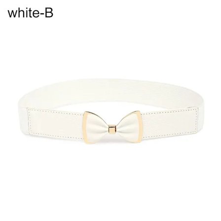 Elastiska bälten Midjebälte VIT B B vit B-B