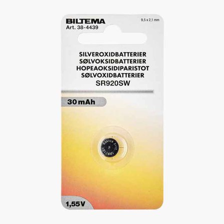 Biltema - SR920SW Sølvoksidbatteri