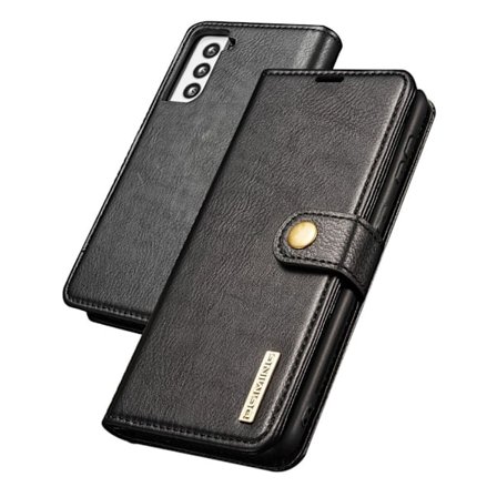 DG.MING Samsung Galaxy S21 2-i-1 etui med pung - Sort
