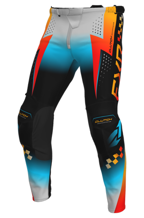 Pantaloni Cross FXR Clutch Pro 26 Grigio/Azzurro/Arancio 38