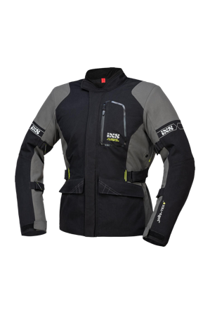 iXS Laminat-ST Motorcycle Jacket Black/Grey XL Short