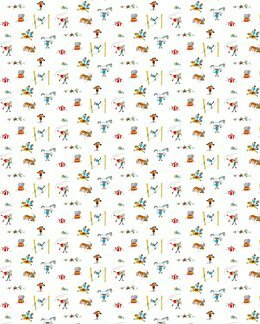 Metervara Pippi på cirkus Vit