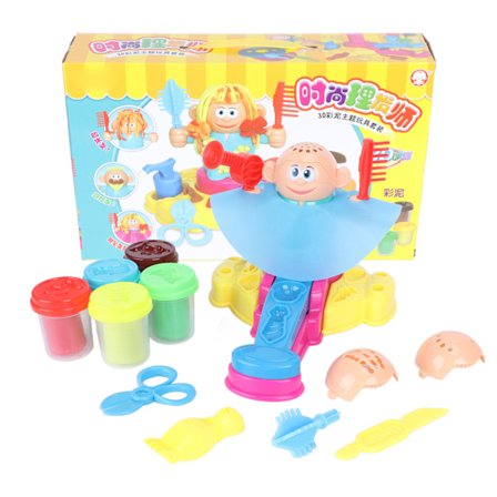 Frisørens Playdough Leke Sett Barn DIY Leire Mold Leke Barnas Opplysningsleker