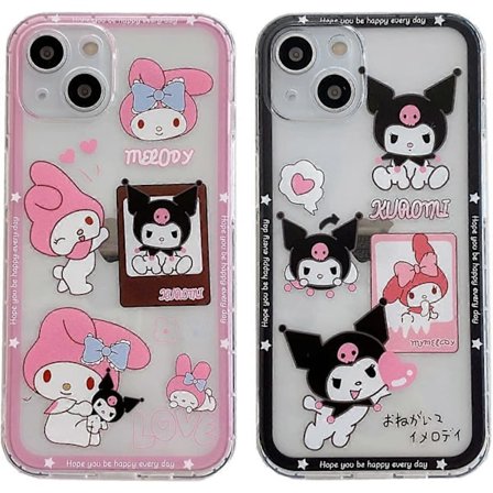 Kawaii iPhone 11 Cover 2 Pak Sød Tegneserie Dejlig Lille Djævel Sjov Unik Telefon Cover Kvinder Piger Gaver Kone Gaver Cover
