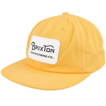 Brixton - Yellow unconstructed Czapka Z Daszkiem - Grade HP Yellow Snapback @ Hatstore