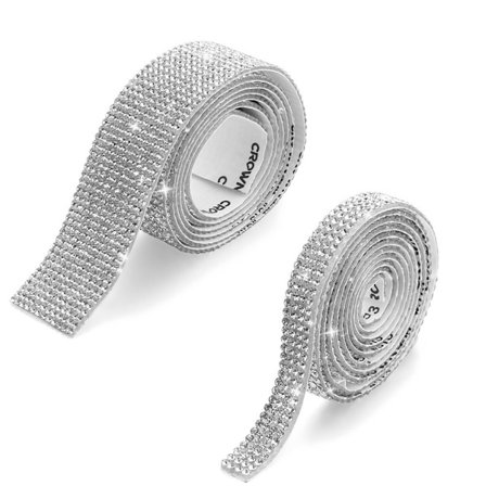 2Rolls/5Rolls Självhäftande Rhinestone Diamond Ribbon 3 3